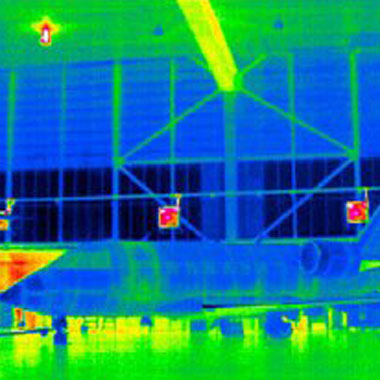 Wärmeverluste in einem Hangar (Quelle: ekoplan)